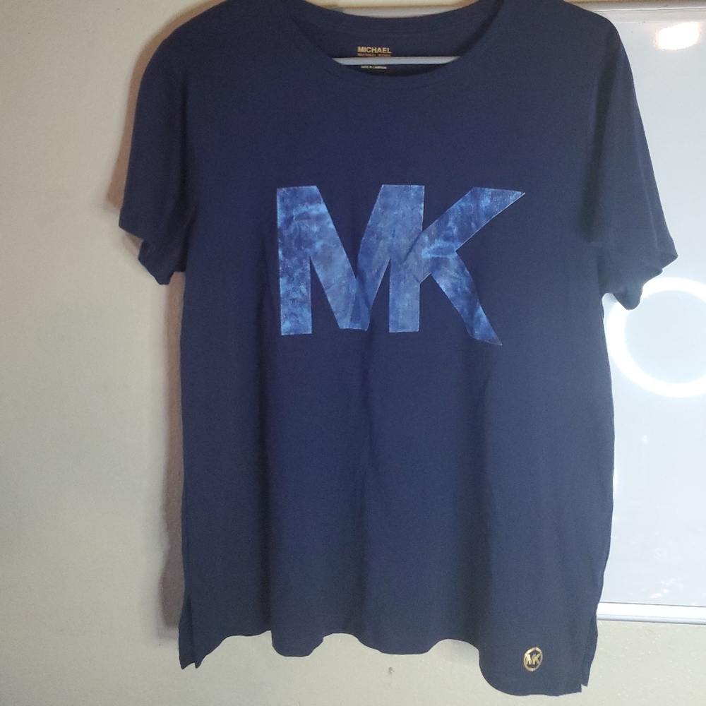 Michael Kors Womens T-shirt True NAVY/WH S…
